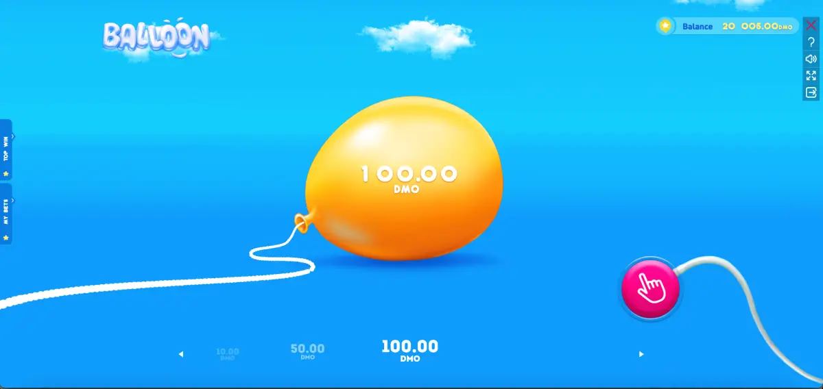 Balloon demo vs real money